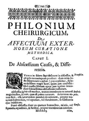 De Affectuum Externorum Curatione Methodica.