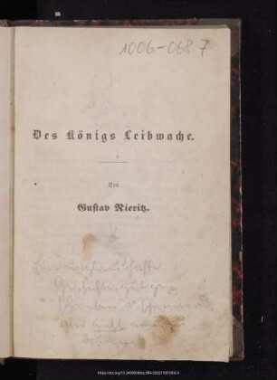 Des Königs Leibwache