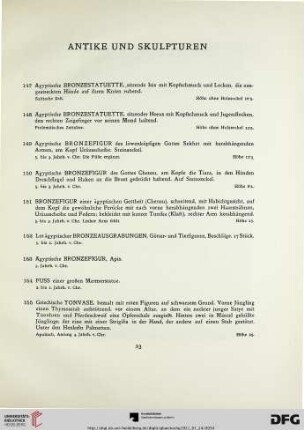 Antike und Skulpturen (Nr. 147-208)