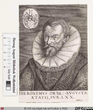 Bildnis Hieronymus Örtel (Örtl, lat. Ortelius)