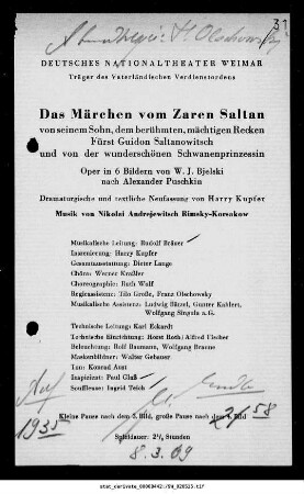 Das Märchen vom Zaren Saltan [...]