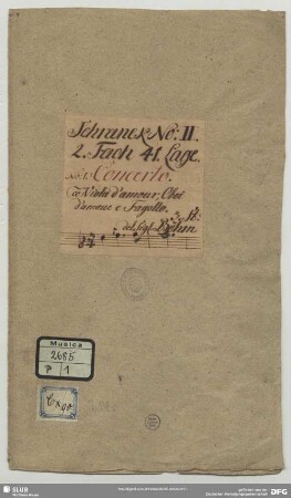 Trios - Mus.2685-P-1 : vla d'amore, ob d'amore, fag - G
