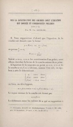 Sur la construction des courbes dont l'équation est donnée en coordonnées polaires. [Fortsetzung]