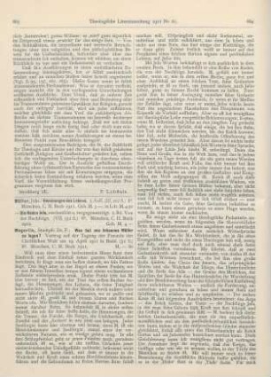 663-665 [Rezension] Müller, Johs., Hemmungen des Lebens. 3. Aufl