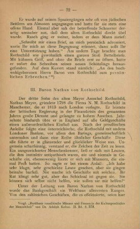 III. Baron Nathan von Rothschild