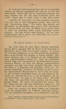 III. Baron Nathan von Rothschild