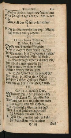 Am Fest der H. Dreyfaltigkeit. - Am 10. Sontage nach Trinitatis.