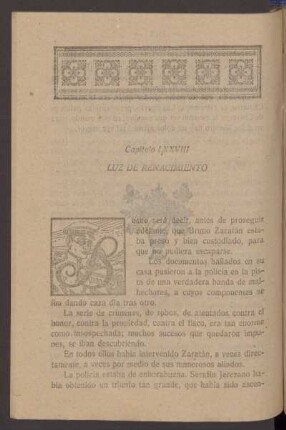 Capítulo LXXVIII - Luz de renacimiento