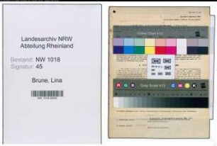Entnazifizierung Lina Brune , geb. 15.03.1908 (Kaufmaennischer Angestellter)
