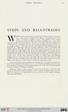 Steps and Balustrades