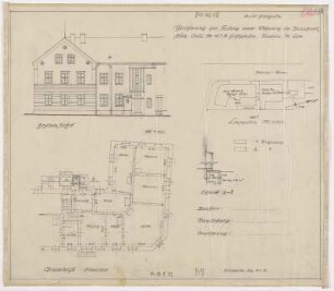 Teilung einer Wohnung im Hausgrundstück Ortsl.Nr.107B (m. Lageplan)