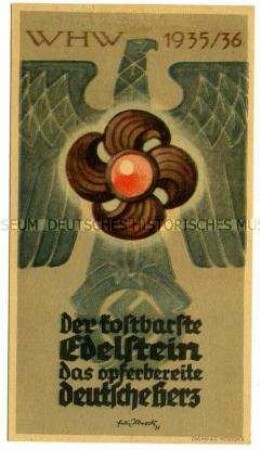 WHW-Abzeichen, Monatstürplakette, Haussammlung vom November 1935