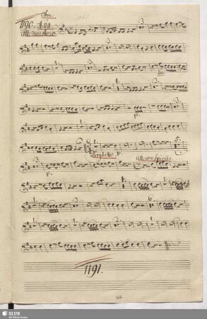 1190. Aria: Quando saprà la Spagna / Anfossi, P.