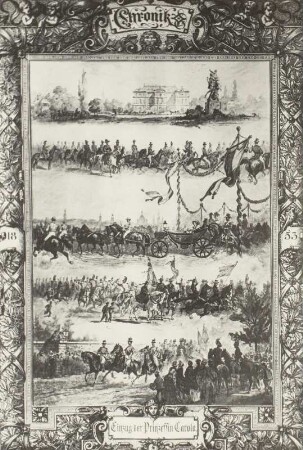 Dresden. Festblatt zum Einzug der Prinzessin Carola 1853