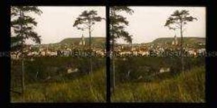 Blick auf Annaberg mit der St. Annenkirche