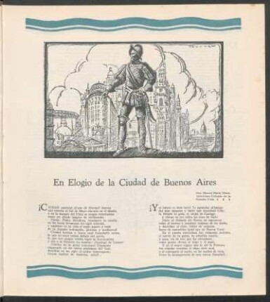 En Elogio de la Ciudad de Buenos Aires : Ilustraciones por Fabregas