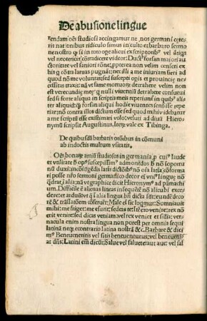 De quibusdam barbaris orationibus in communi ab indoctis multum usitatis.