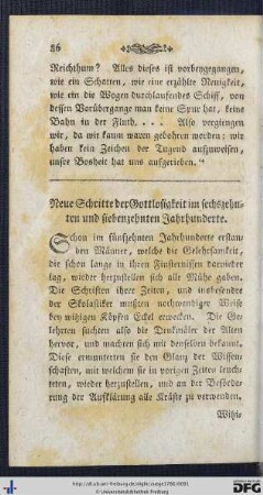 Neue Schritte der Gottlosigkeit im sechszehnten und siebenzehnten Jahrhunderte.