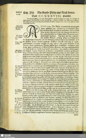 Das CCXXXVIII. Capitel
