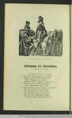 Uebergang bei Wartenburg : 3. Oktober 1813