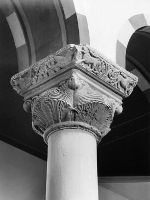 Kapitell : Kapitell (1101/1200). Hildesheim, Pfarrkirche Sankt Michael, Langhausarkaden (Nordseite)