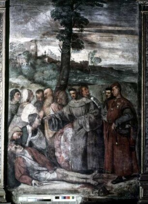 Darstellungen aus dem Leben des heiligen Antonius — Der heilige Antonius heilt einen Jüngling, dessen Bein abgeschlagen war