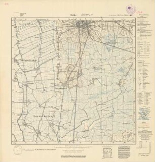 1820 (alte Nr.: 490) Heide, Meßtischblatt (4cm - Karte)