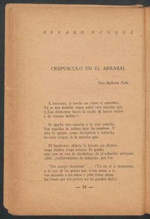 Crepúsculo en el arrabal