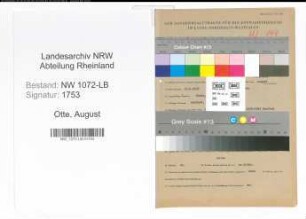 Entnazifizierung August Otte , geb. 16.08.1898 (Mechaniker)