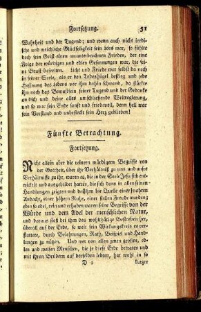 Fünfte Betrachtung. Fortsetzung.