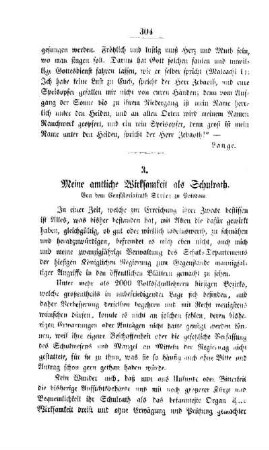 Meine amtliche Wirksamkeit als Schulrath