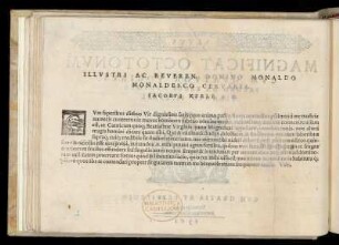 Dedikation an Monaldo Monaldesco (Cervaria) von Jacobus de Kerle
