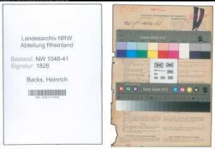 Entnazifizierung Heinrich Backs , geb. 22.03.1895 (Polizist)