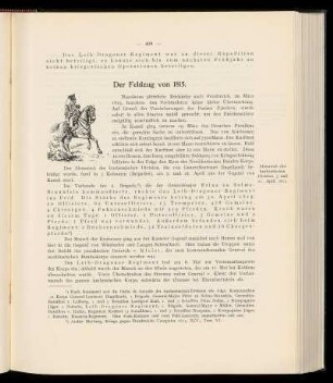 Der Feldzug von 1815.