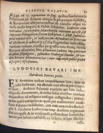 Ludovici Bavari Imp.
