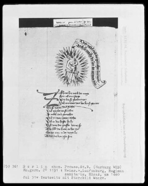 Heinrich von Laufenberg, Regimen sanitatis, deutsch — Waage, von einem nackten Mann gehalten, Folio 31verso