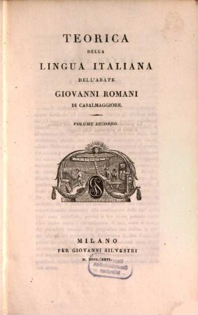 Teorica della lingua italiana, 2