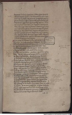 Metamorphoses : mit Exsilium Ovidii von Domitius Calderinus und Versen aus Ovids Tristia (I,7. 35-40). [1-3], [1]
