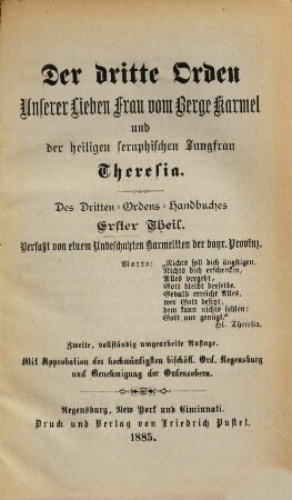 Dritten-Ordens-Handbuch, 1