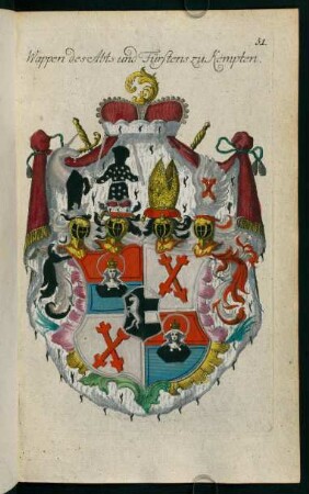 51, Wappen des Abts und Fürstens zu Kempten