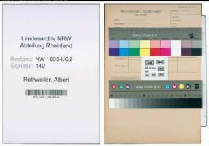 Entnazifizierung Albert Rothweiler , geb. 26.01.1899 (Schlosser)