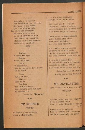Me olvidastes : Para cantar con música del tango "Cenizas"