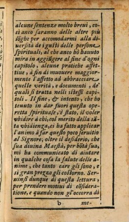 Sententiario Spiritvale : Docvmenti, Et Pratiche affettiue, nelle tre vie della Perfettione Christiana, Purgatiua, Illuminatiua, e Vnitiua ..., 1