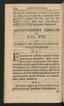 Cap. XVI. De Habitu In Praxi Logica Acquirendo