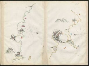 Illustration: f. 14a-14b Tétouan und Marseille