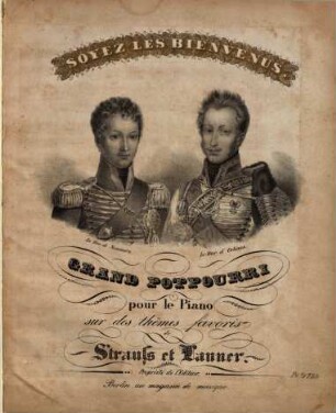 Soyez les bienvenus : grand potpourri pour le piano sur des thêmes favoris de Strauss et Lanner