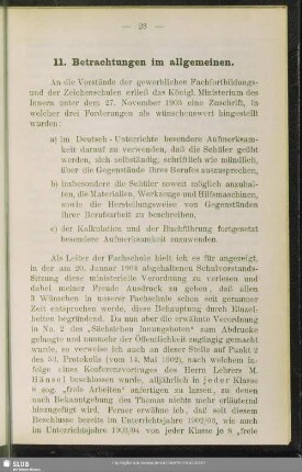 11. Betrachtungen im allgemeinen
