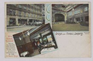 Gruss vom Tivoli, Leipzig. Hôtel, Bürgerl. Restaurant, Inh. Oswin Klinger