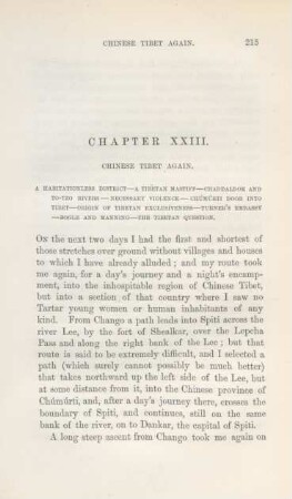 Chapter XXIII. Chinese Tibet again