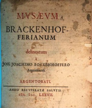 Musaeum Brackenhofferianum